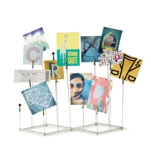 Set of 2 - Silver Clip Photo Displays